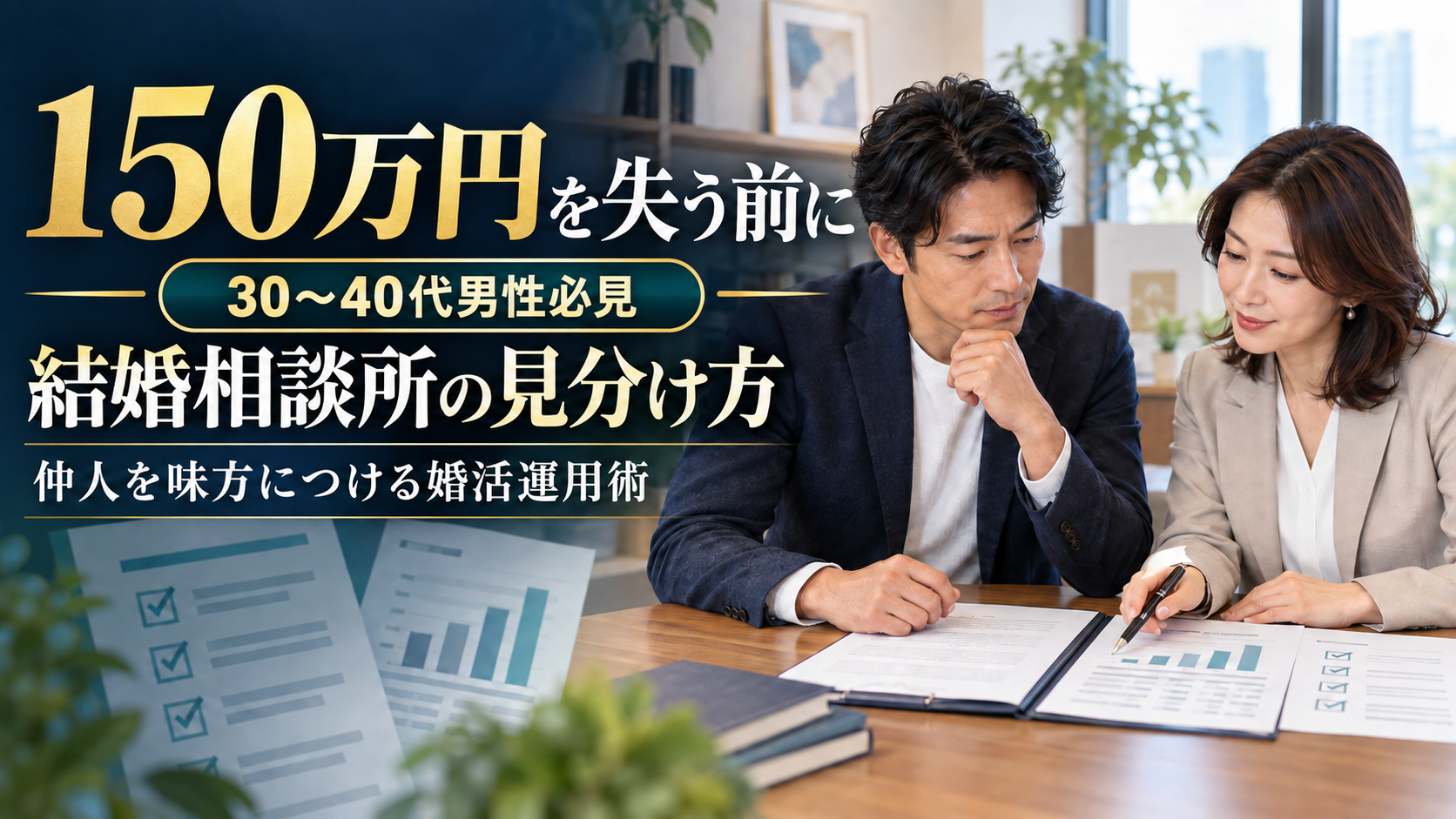 150万円を失う前に読む——結婚相談所の見分け方と、仲人を味方につける婚活運用術