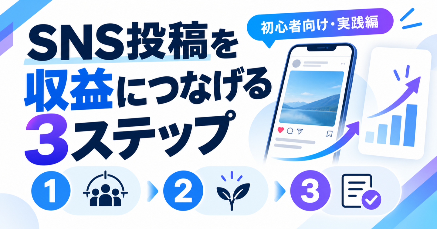 SNSを毎日投稿しても売れない人へ｜投稿数を増やす前の3ステップ