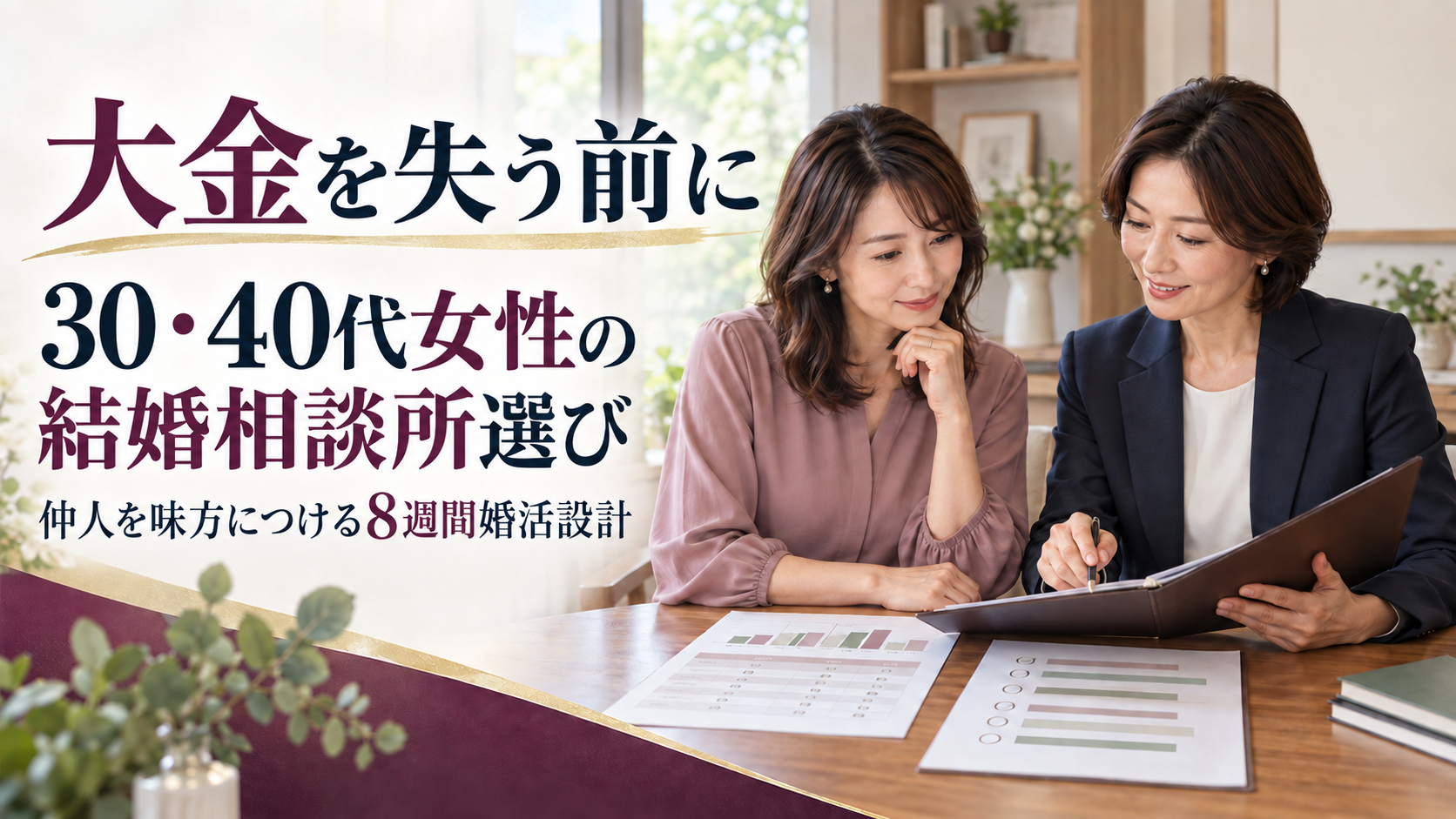 大金を失う前に読む——30・40代女性の結婚相談所選びと、仲人を味方につける婚活設計