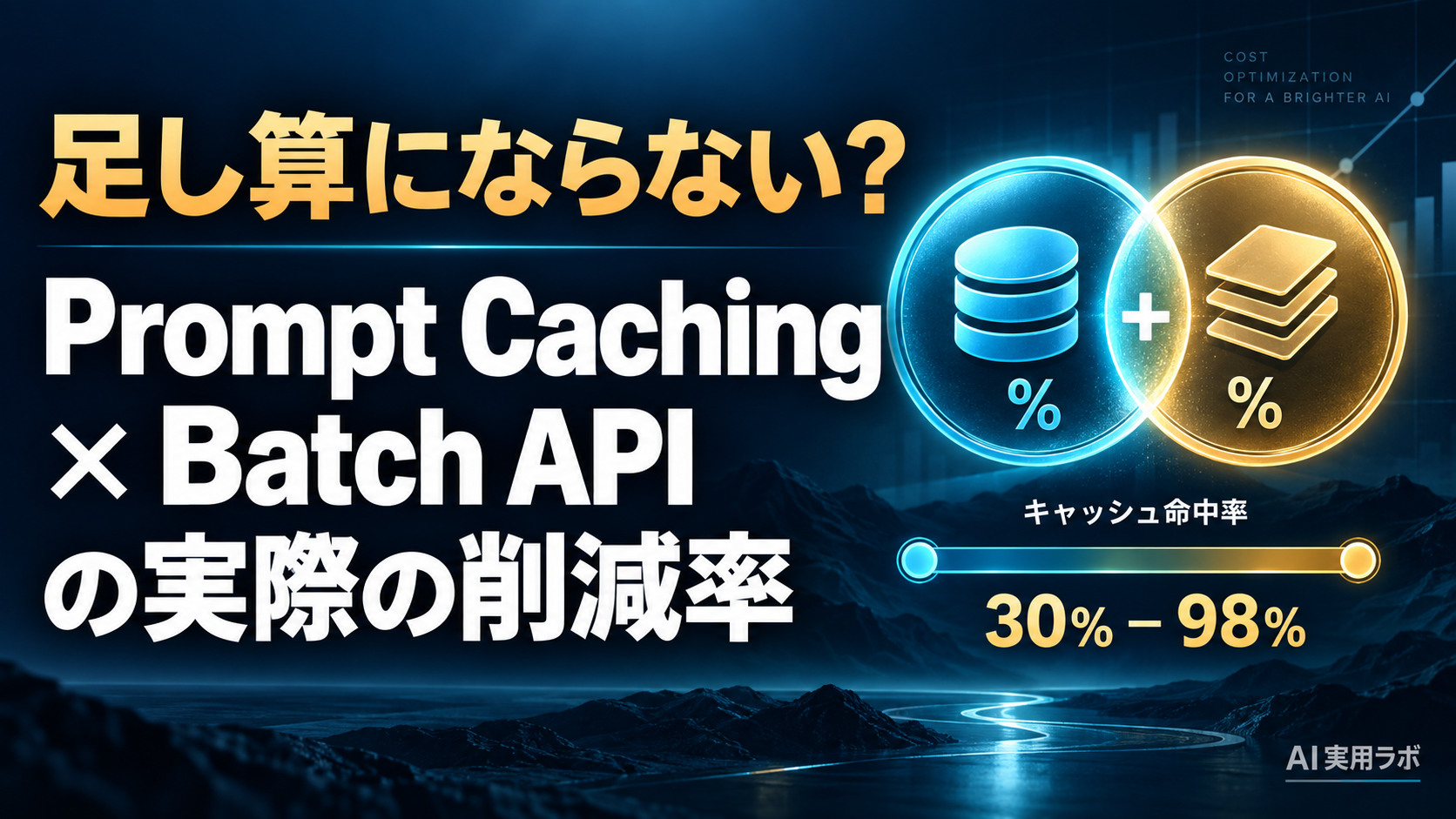 Prompt CachingとBatch APIは足し算にならない？ Claude APIコストを実際に計算して確かめる
