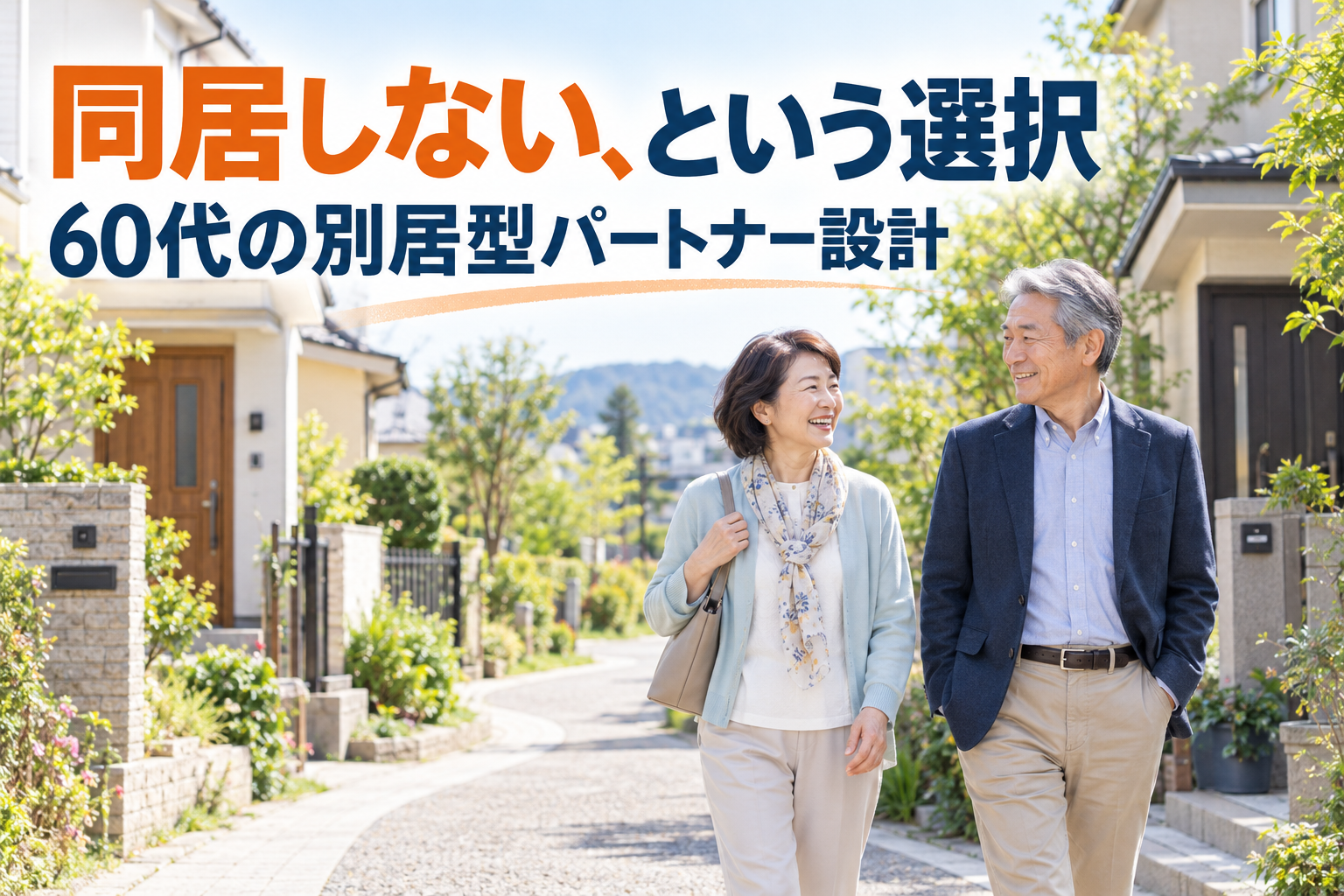 同居しないからこそ、決めておく——60代の「別居型パートナー」という選択肢
