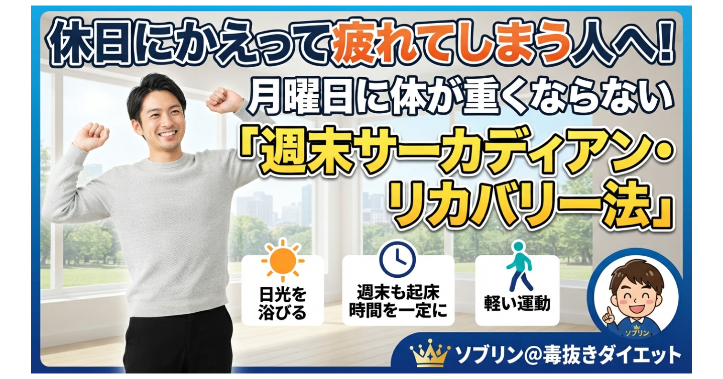 休日にかえって疲れてしまう人へ！月曜日に体が重くならない「週末サーカディアン・リカバリー法」