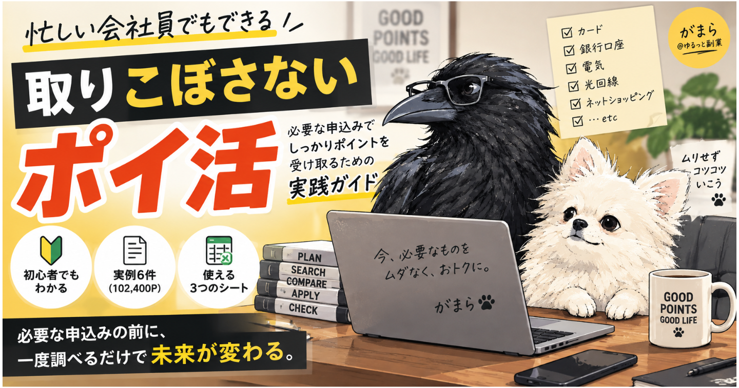 【実体験】102,400P獲得してわかった「取りこぼさないポイ活」｜必要な申込みで損しないための実践ガイド