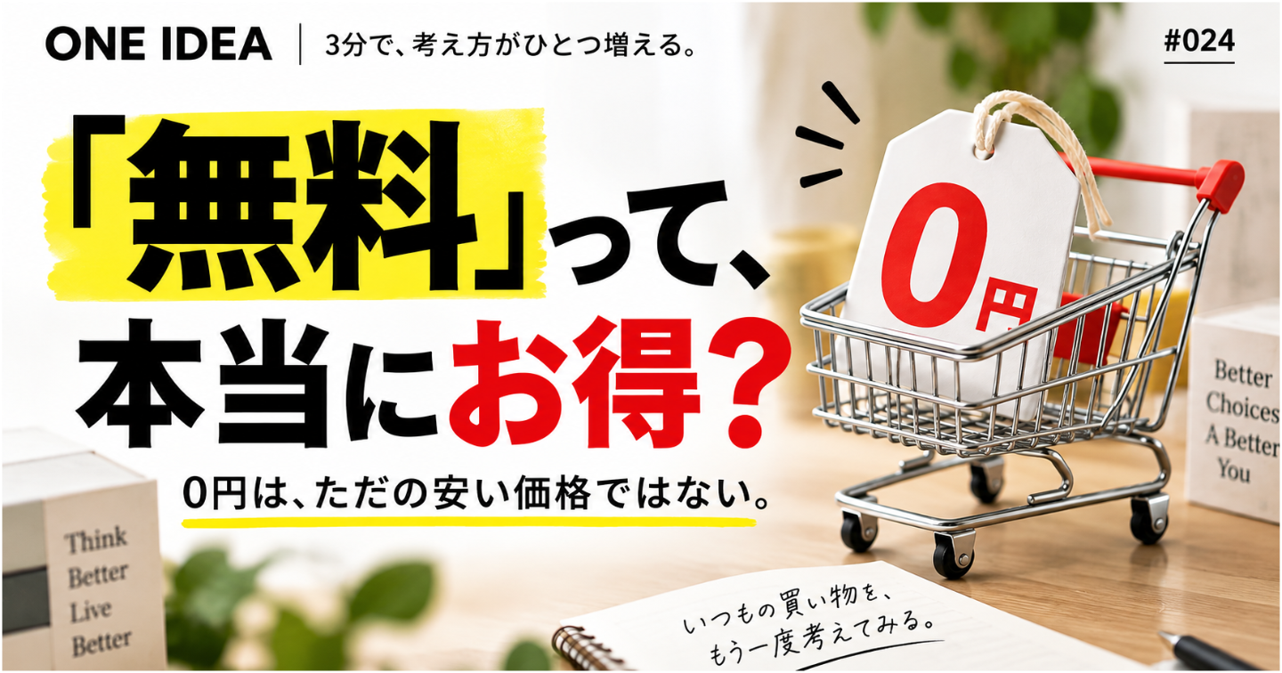 「無料」って、本当にお得？