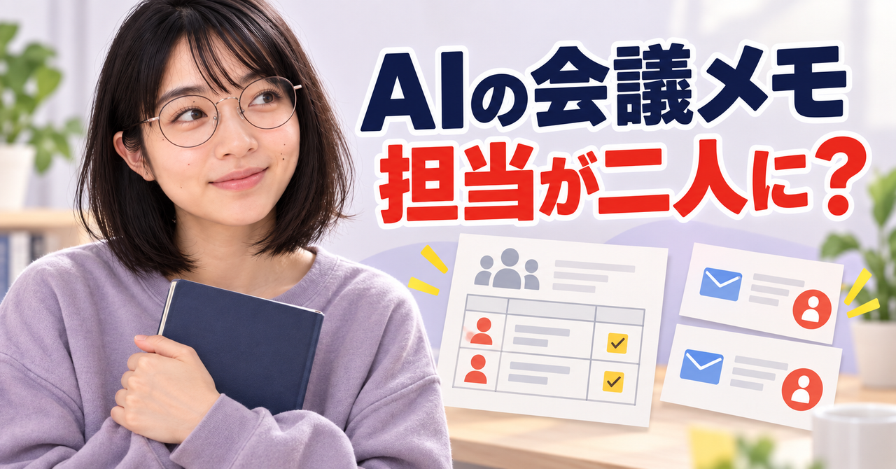 表は正しいのに、メールでは担当が二人。AIの会議文書を並べてみた