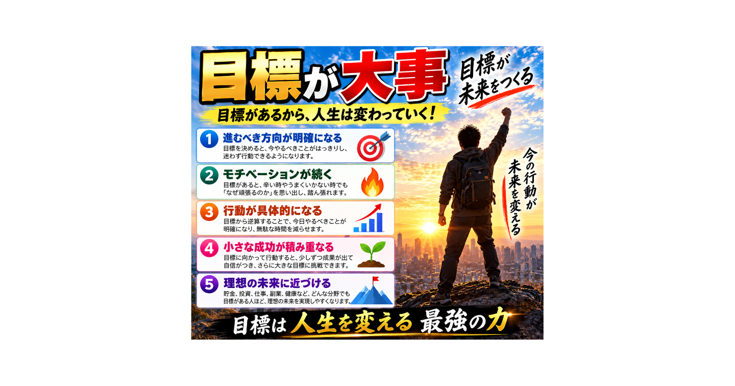 目標が大事