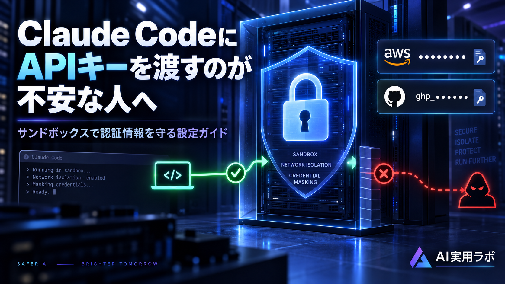 Claude CodeにAPIキーを渡すのが不安な人へ：サンドボックスで認証情報を守る設定ガイド