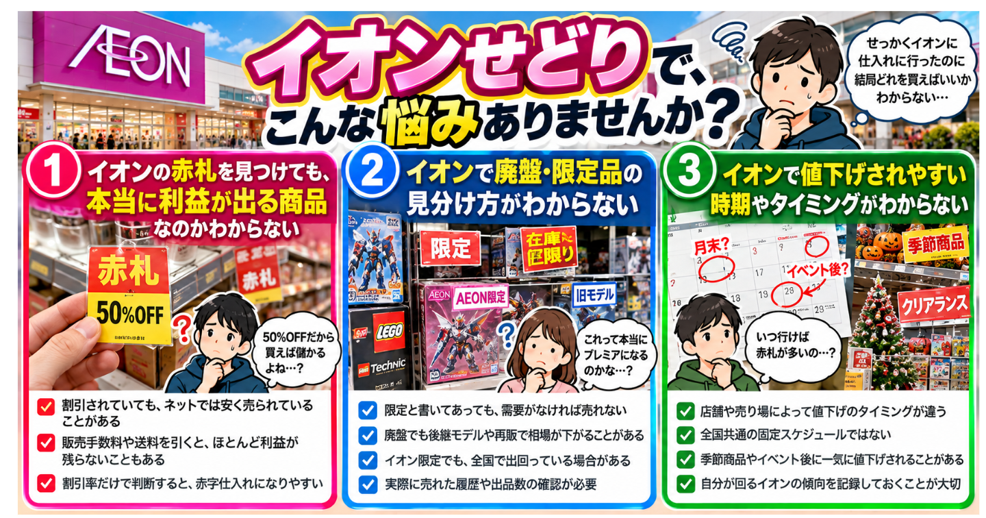 🏷️ 赤札を見つけても、本当に利益が出る商品なのかわからない