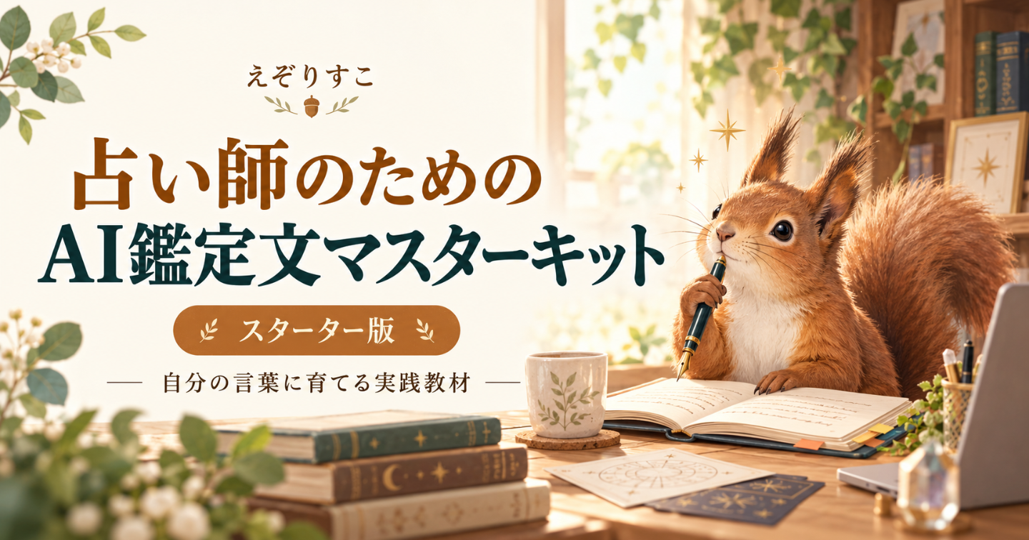 占い師のためのAI鑑定文マスターキット｜スターター版