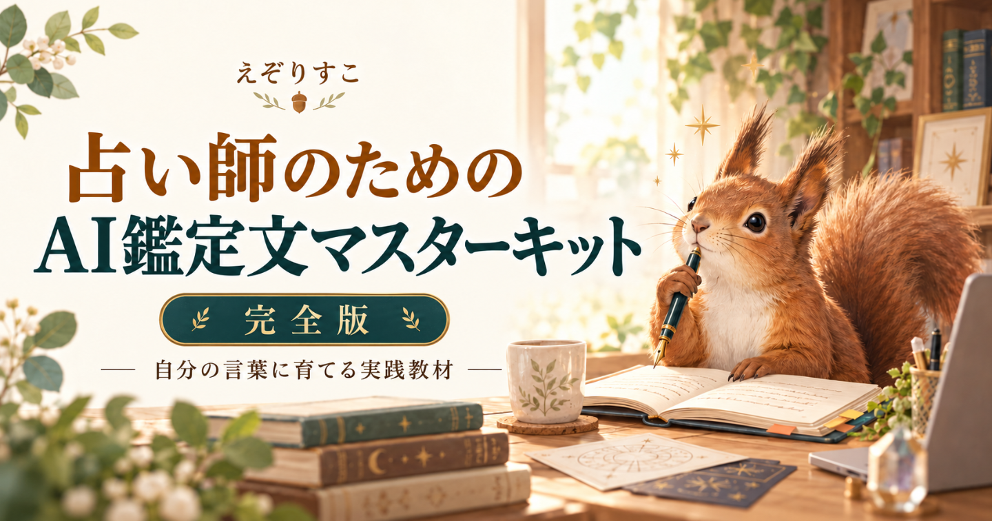 占い師のためのAI鑑定文マスターキット｜完全版