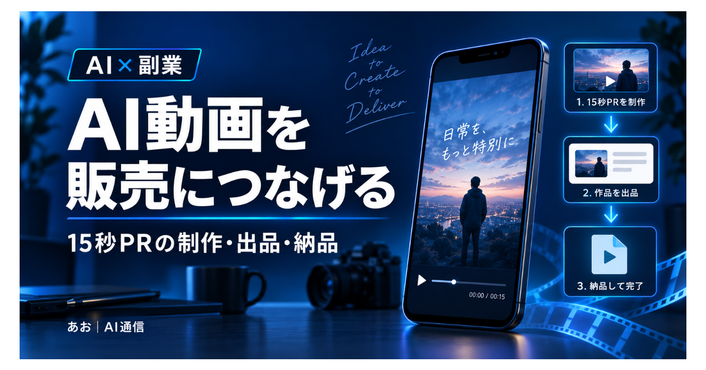 AI動画で稼ぐ方法｜はじめての1本を作って、販売・納品するまで