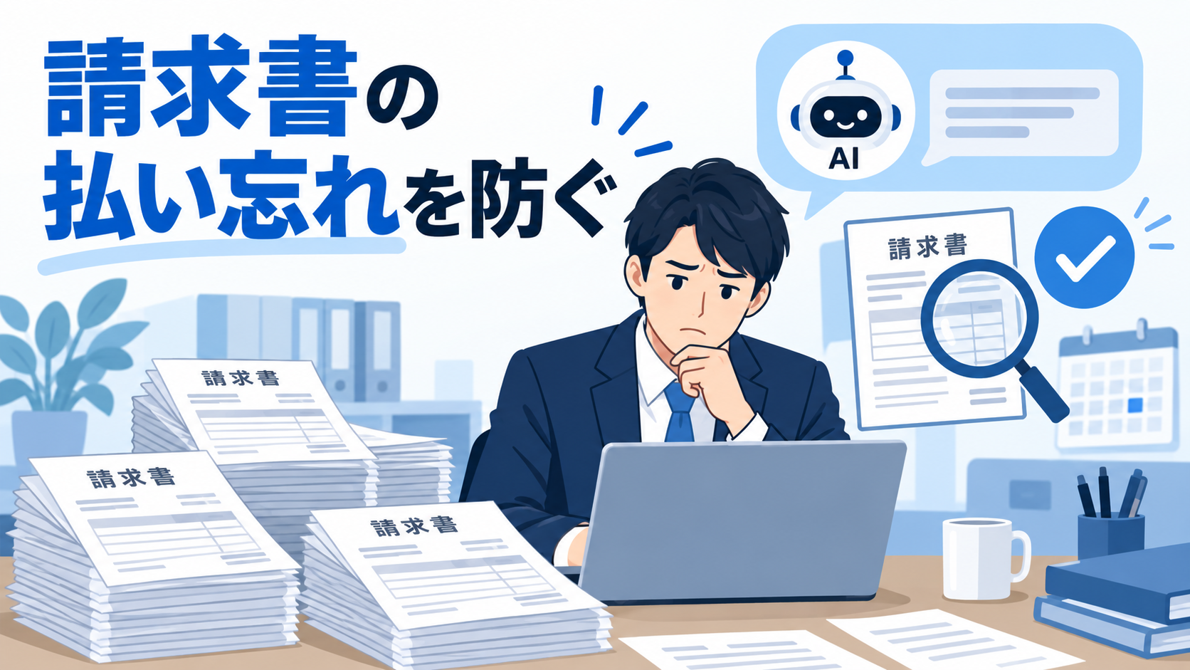 届いた請求書、払い忘れていませんか？AIチャットに貼るだけで気づける確認表の作り方