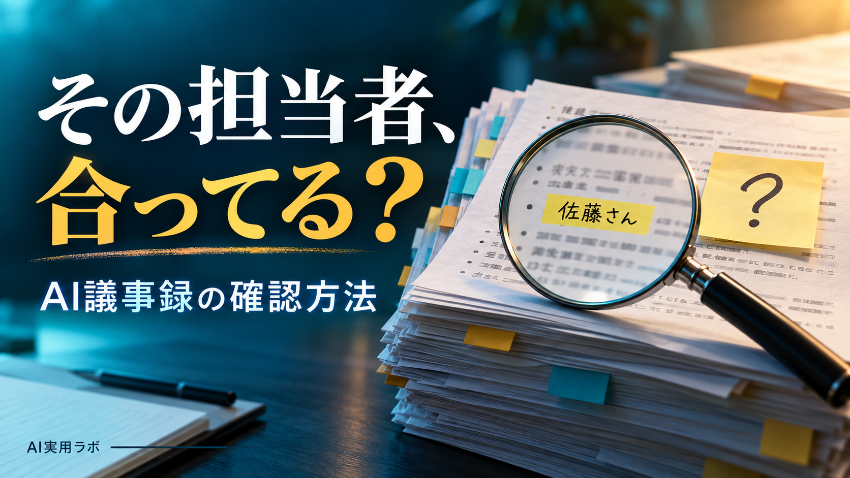 AIの議事録、その担当者で合ってる？｜引用と行番号で確かめる実装例