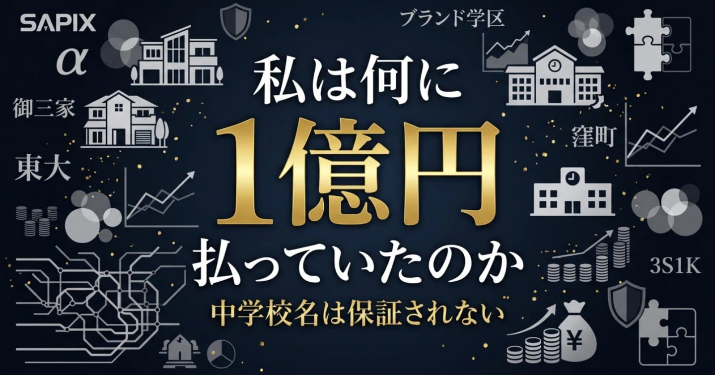 私は何に1億円を払っていたのか