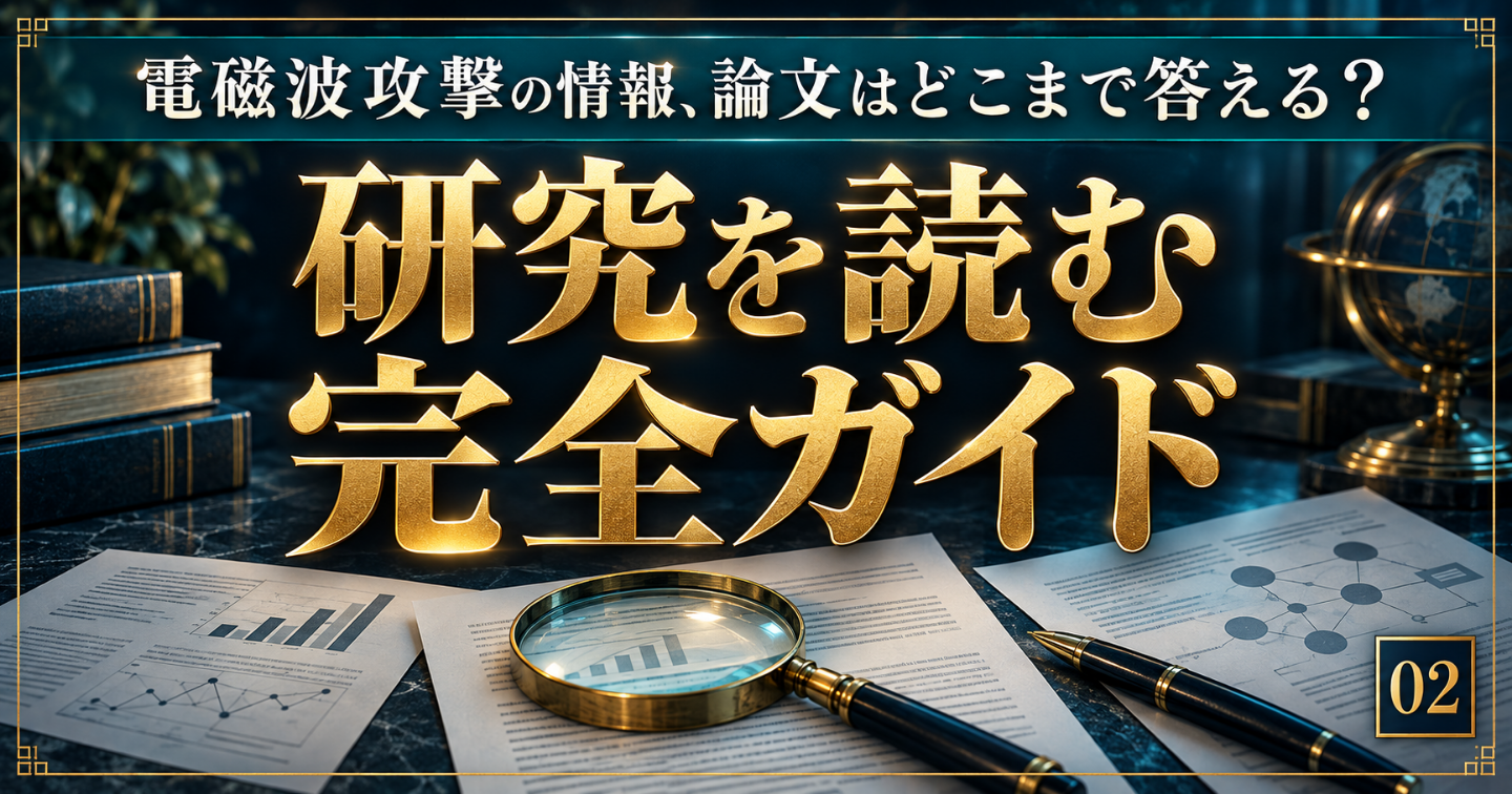 電磁波攻撃の情報、論文はどこまで答える？｜研究を読む完全ガイド