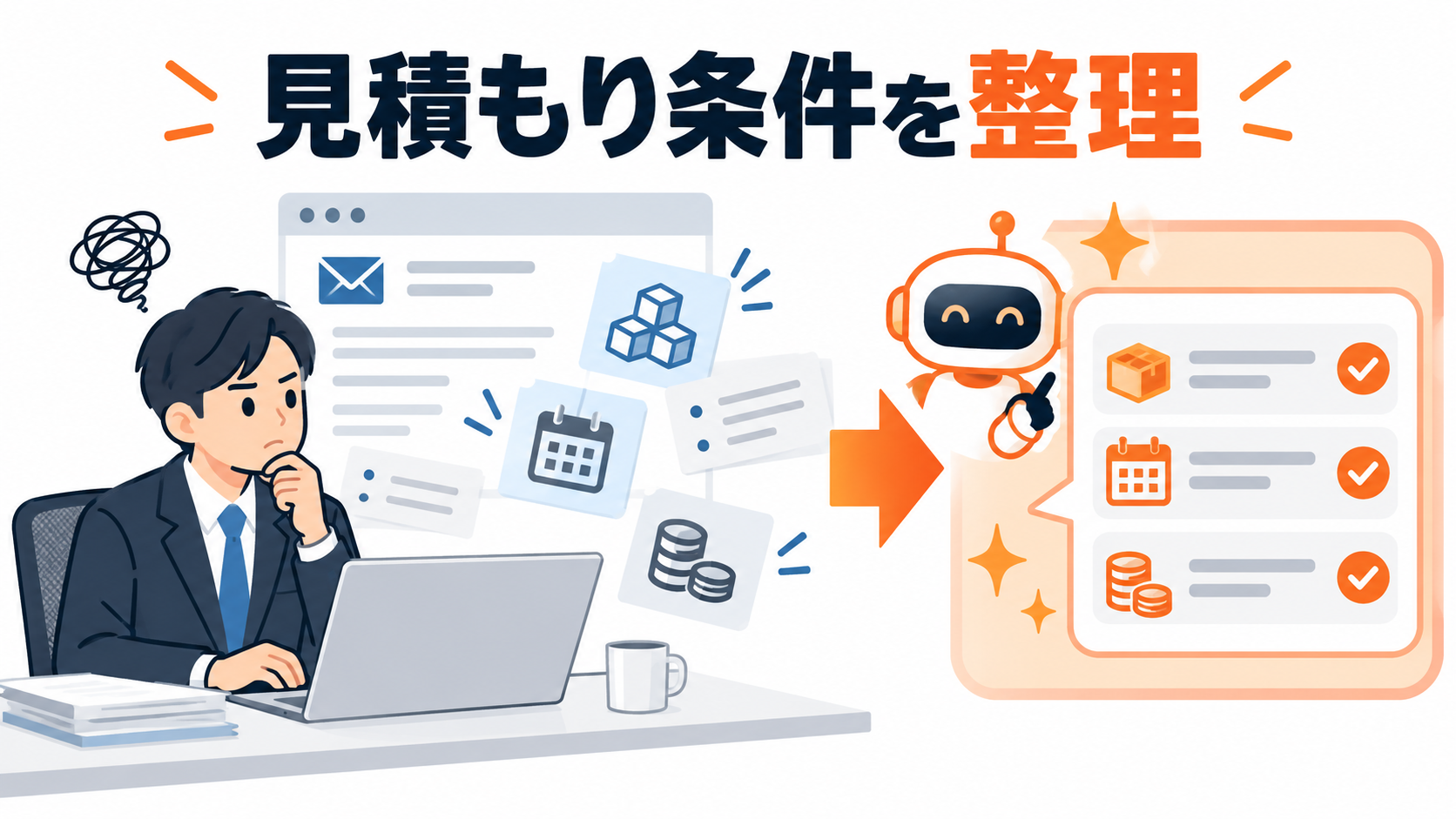 見積もり依頼メール、聞き漏れていませんか？AIチャットで要件チェックリストを作る