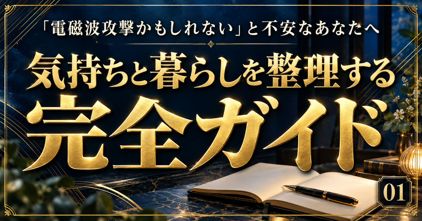 「電磁波攻撃かもしれない」と不安なあなたへ｜気持ちと暮らしを整理する完全攻略ガイド