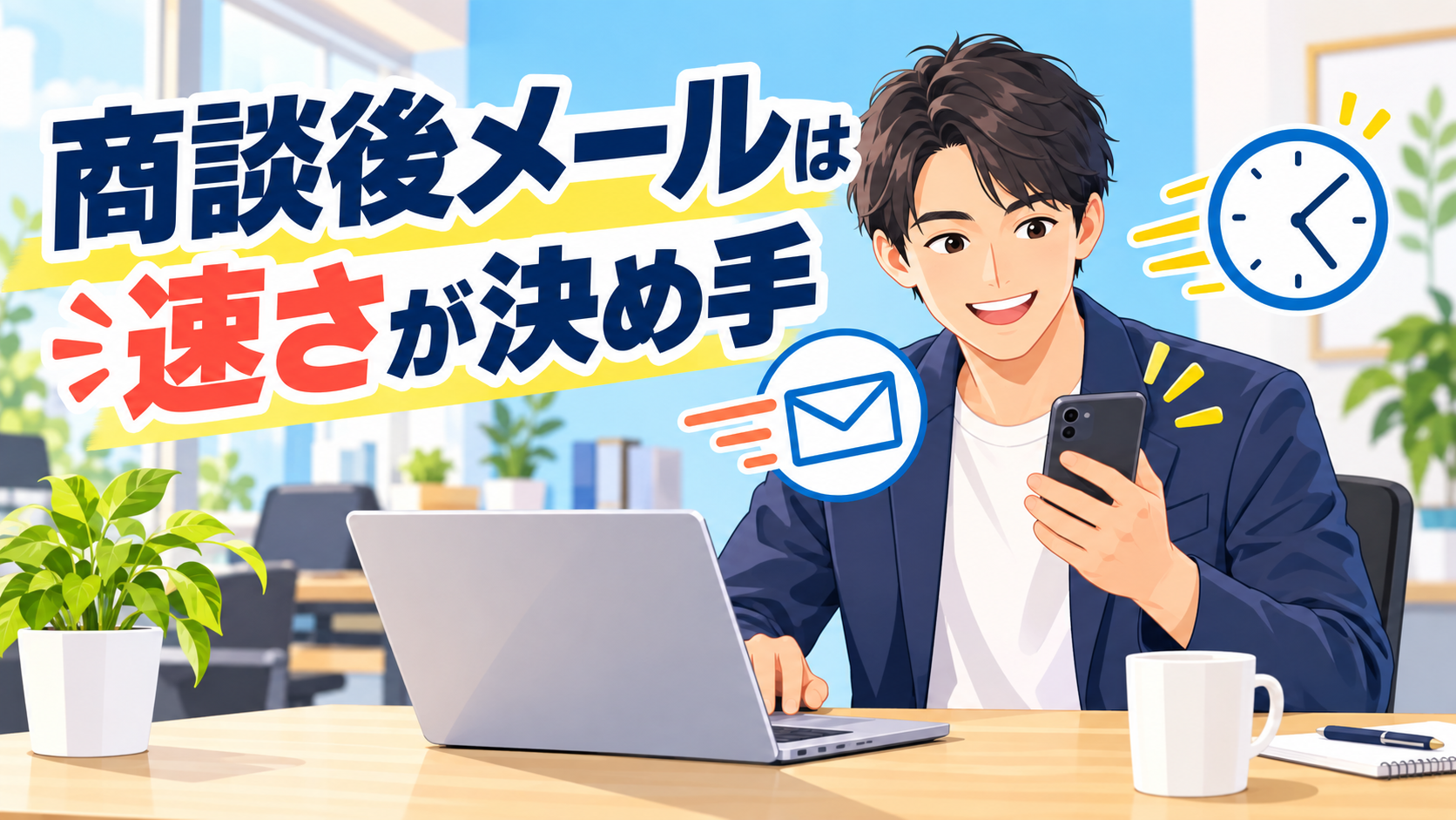 商談後のお礼メール、何を書けばいい？AIチャットで当日〜翌日に送るフォローメールを作る方法