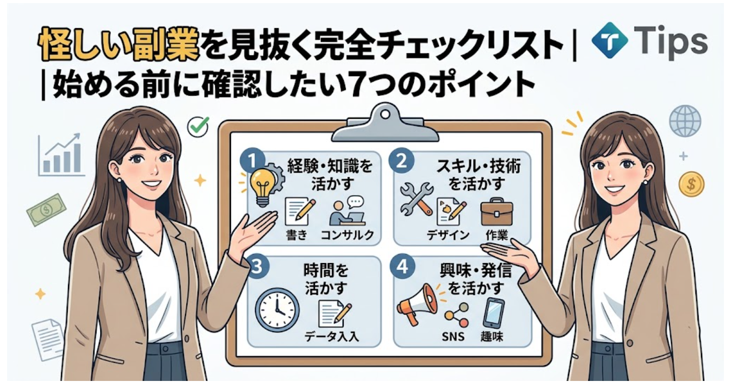 自分に合う副業の見つけ方｜4タイプ診断ガイド