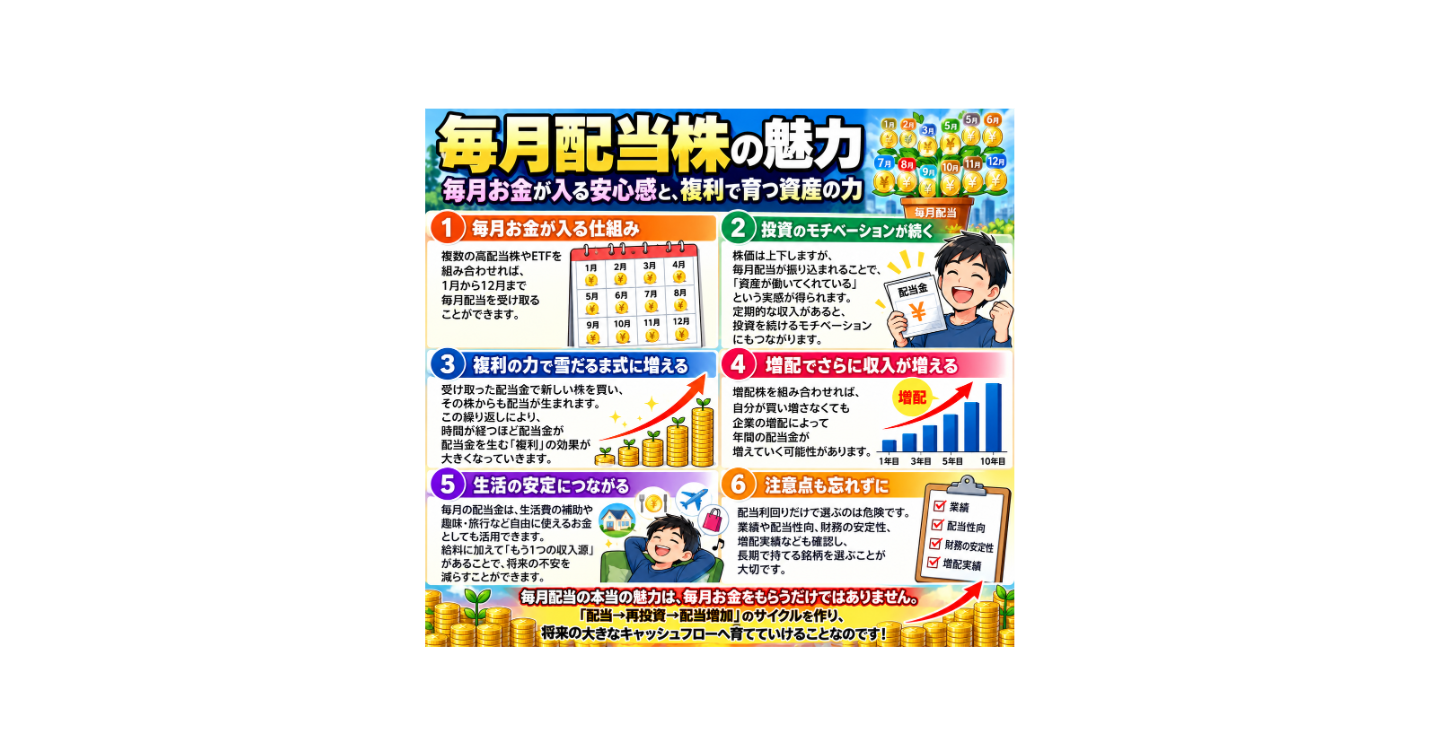 毎月配当株投資