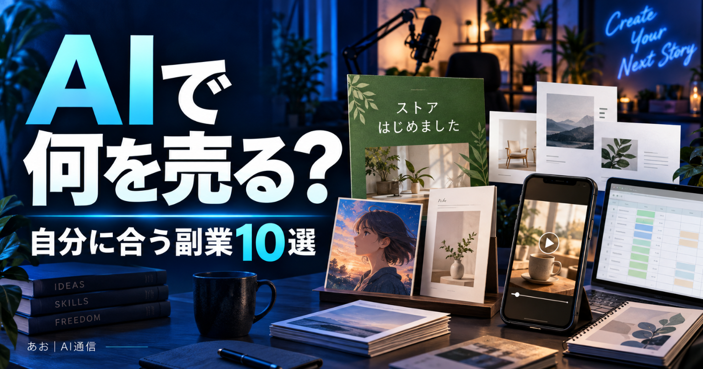 AIで何を売る 自分に合う副業10選と最初の一歩