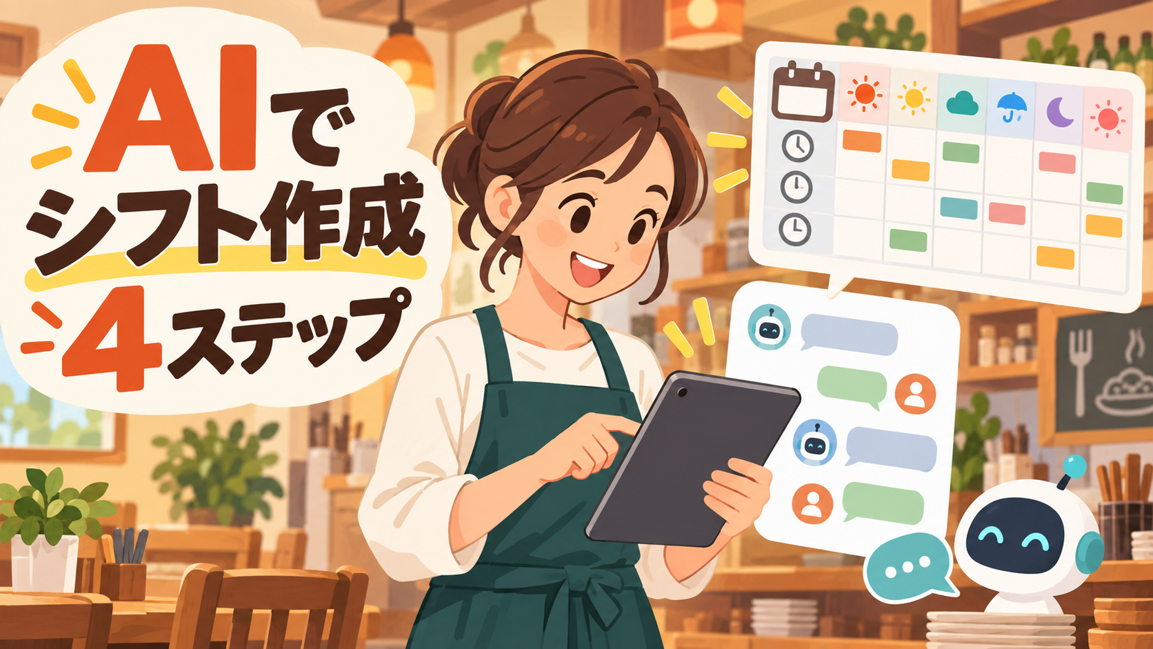 シフト作成に毎月半日？AIチャットで希望集計から下書き・チェックまで進める4ステップ