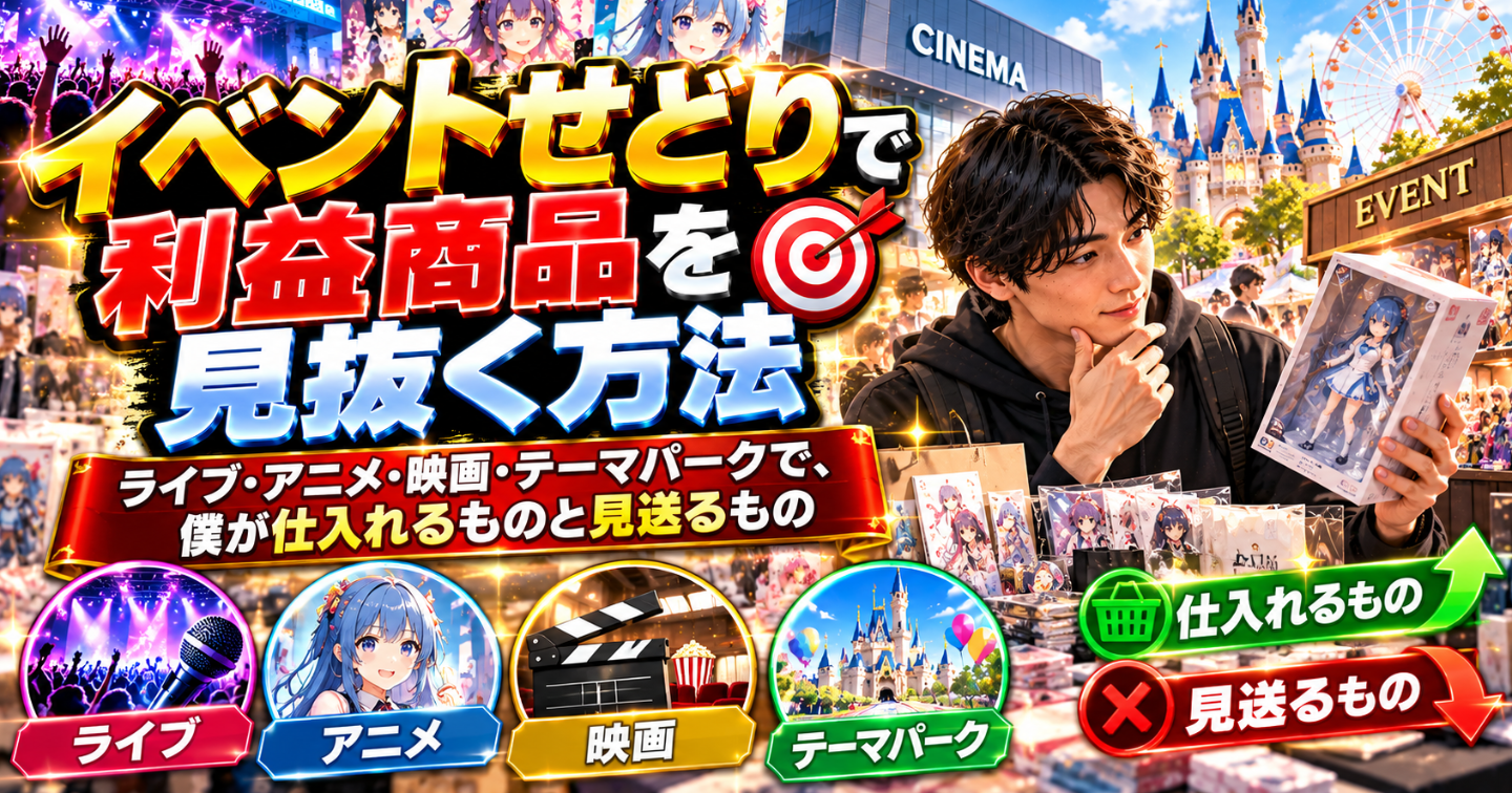 イベントせどりで利益商品を見抜く方法 🎯🎤📦