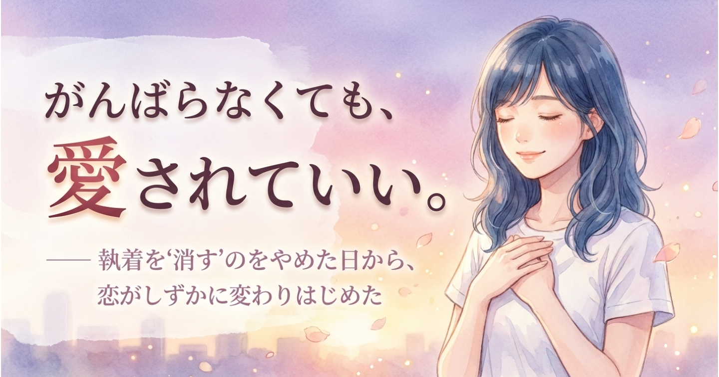 恋愛が苦しい女性へ——自己概念を体感から変える7日間プログラム