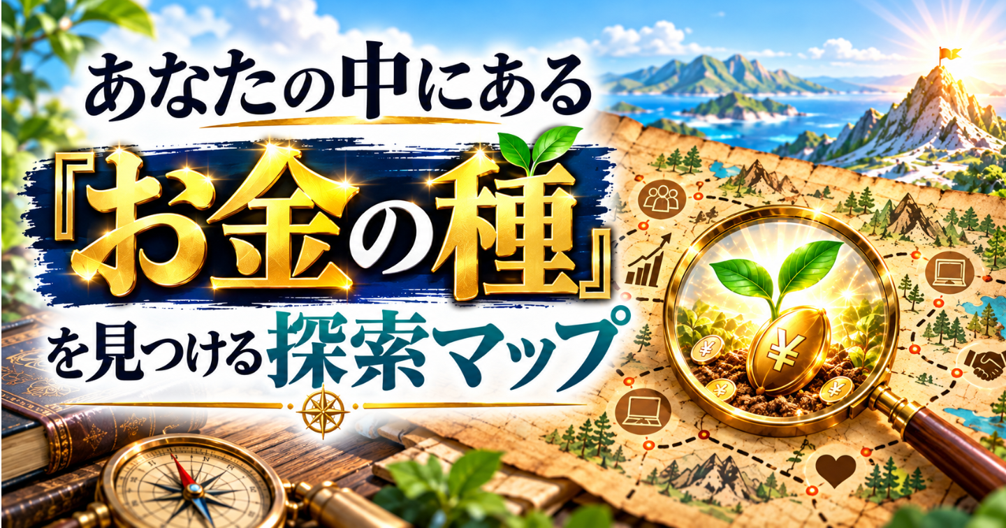 【発売記念480円】あなたの中にある「お金の種」を見つける探索マップ