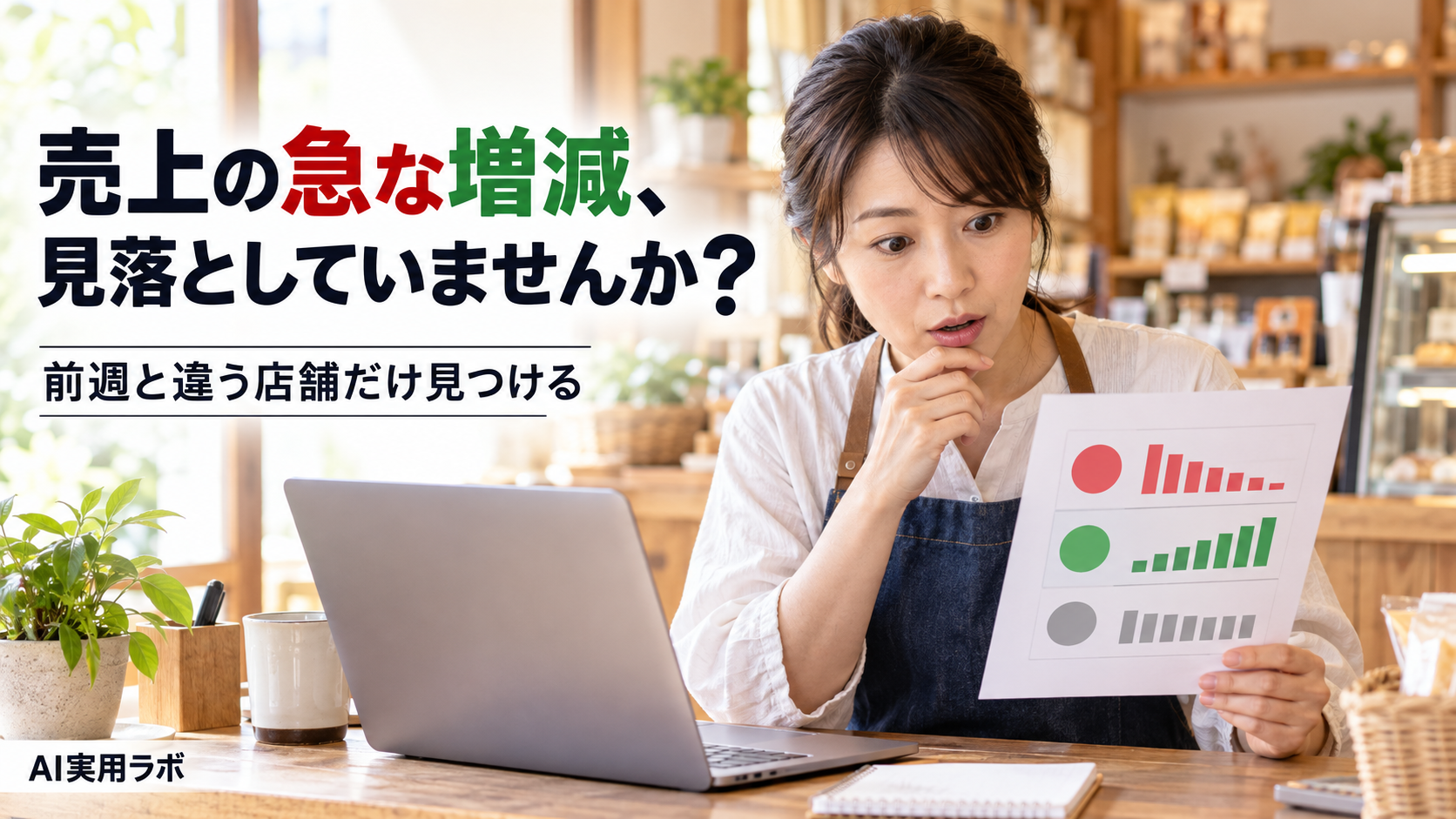 複数店舗の売上メモ、急な増減に気づけていますか？AIチャットで異常値だけ教えてもらう方法