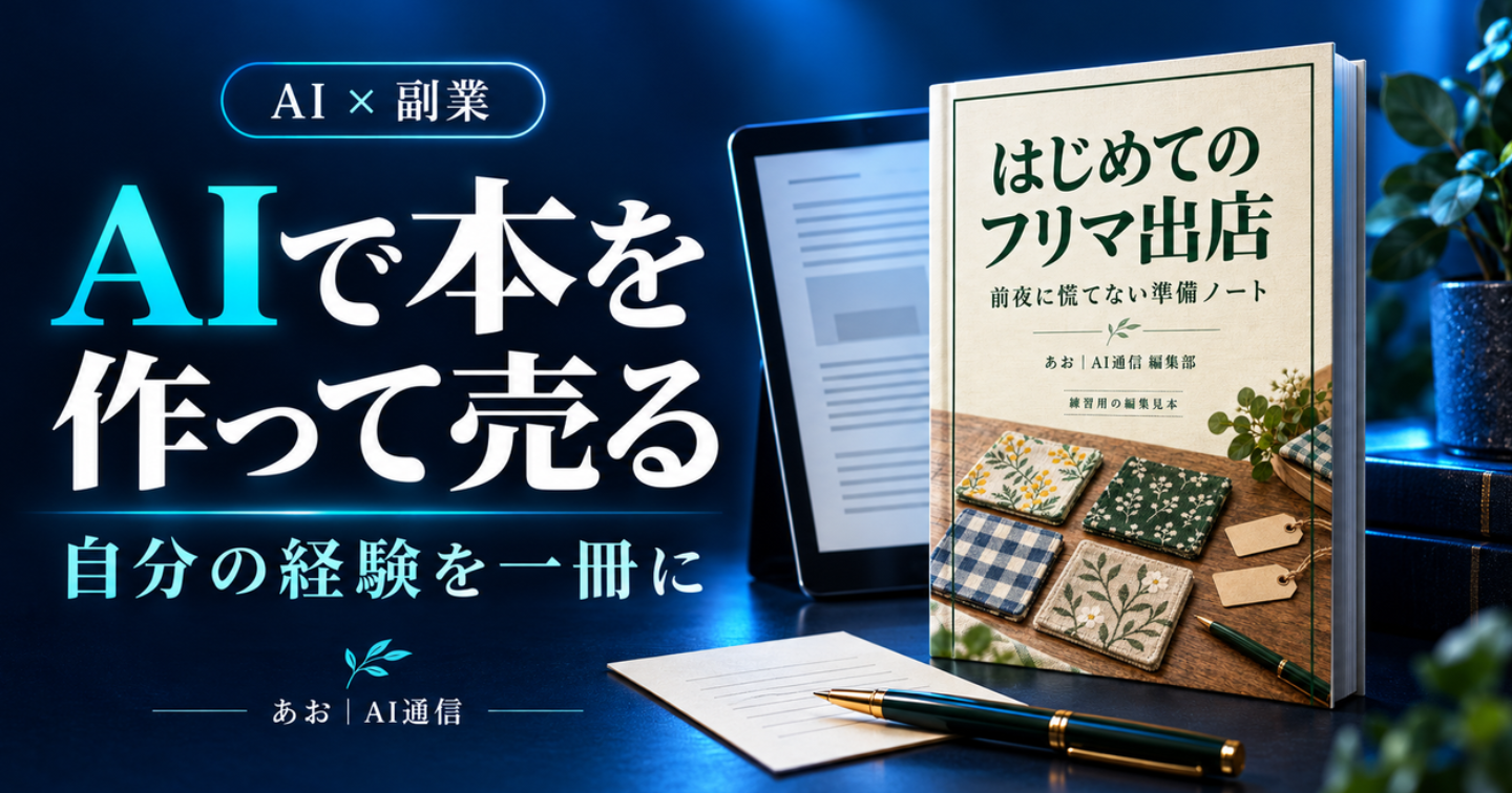 AIで本を作って売る 自分の経験をKindleの一冊に
