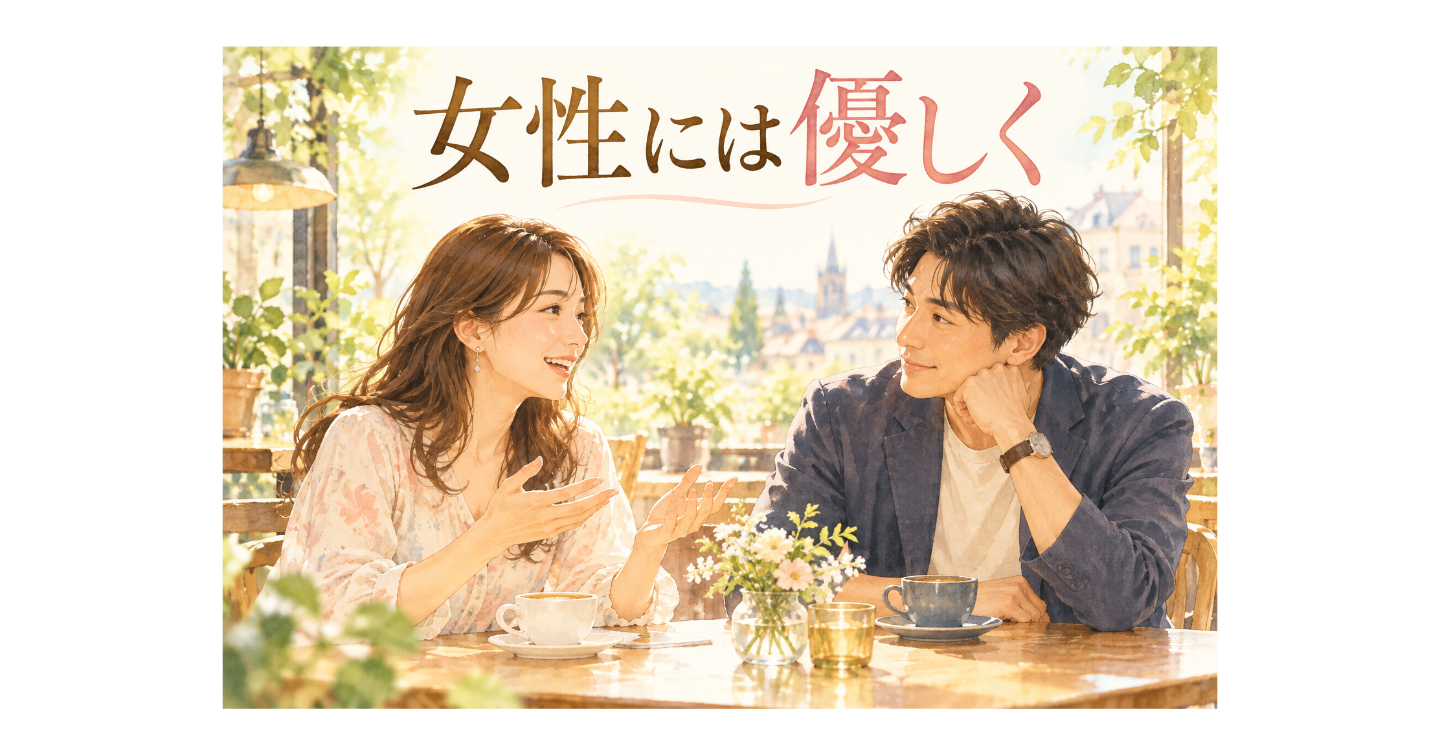 女性には優しく