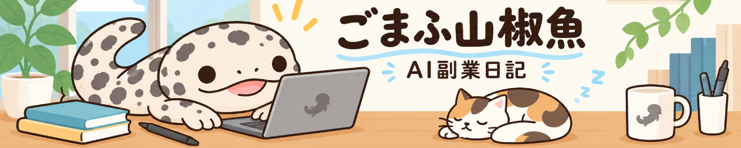 ごまふ山椒魚／AI副業日記