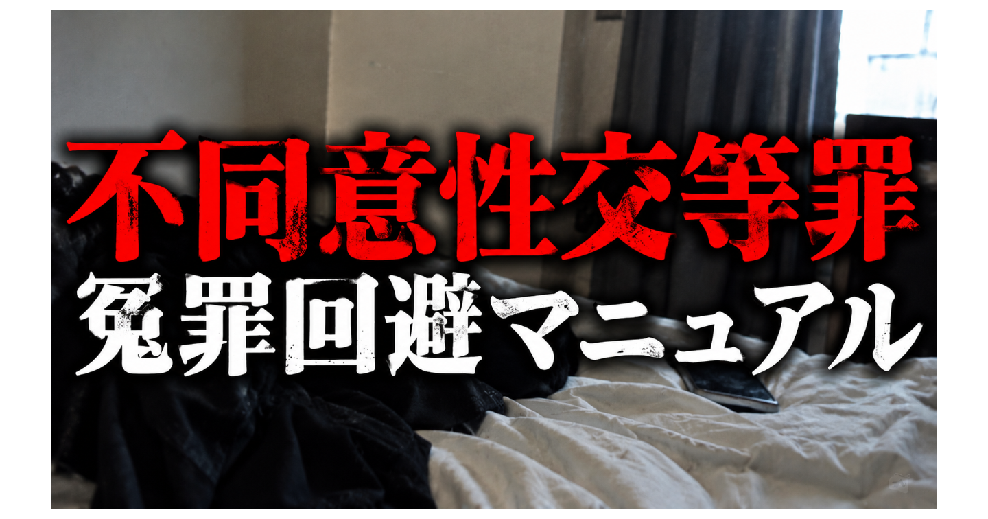 不同意性交等罪冤罪回避マニュアル－完全版－『半年前にマチアプで出会った女性とのセックスが、突然「不同意性交」に変わった話』