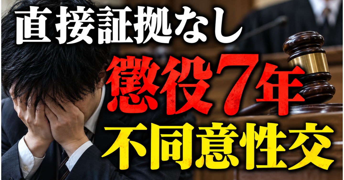 直接証拠なしで懲役7年へ。富山の強制性交等致傷事件――「不同意性交」はどう認定されたのか