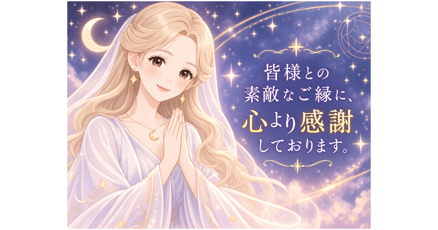 【お礼】皆様との素敵なご縁に、心より感謝しております