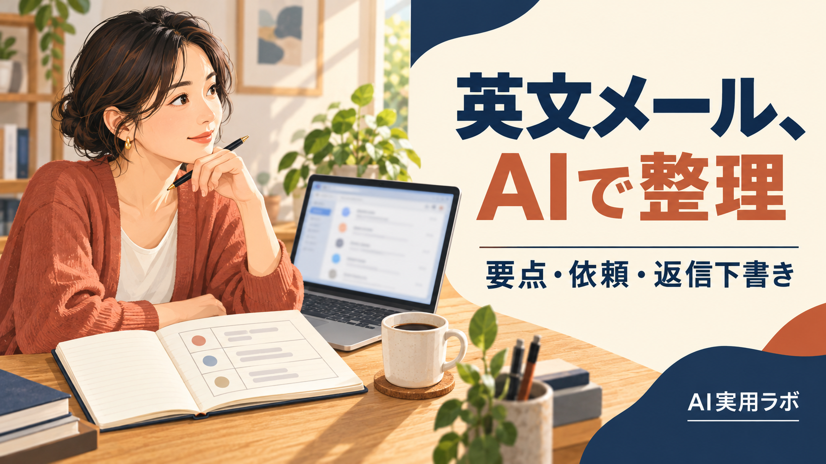 英語の取引先メールが届いたら？AIチャットで要点・相手の依頼・返信の下書きに分けて確認してみよう