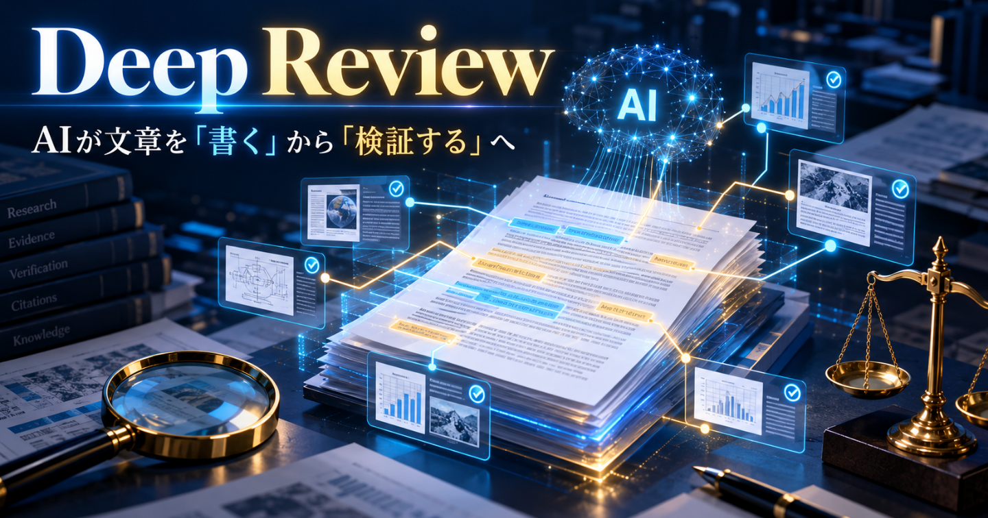 AIが文章を「書く」から「検証する」へ――Google「Deep Review」が一般公開