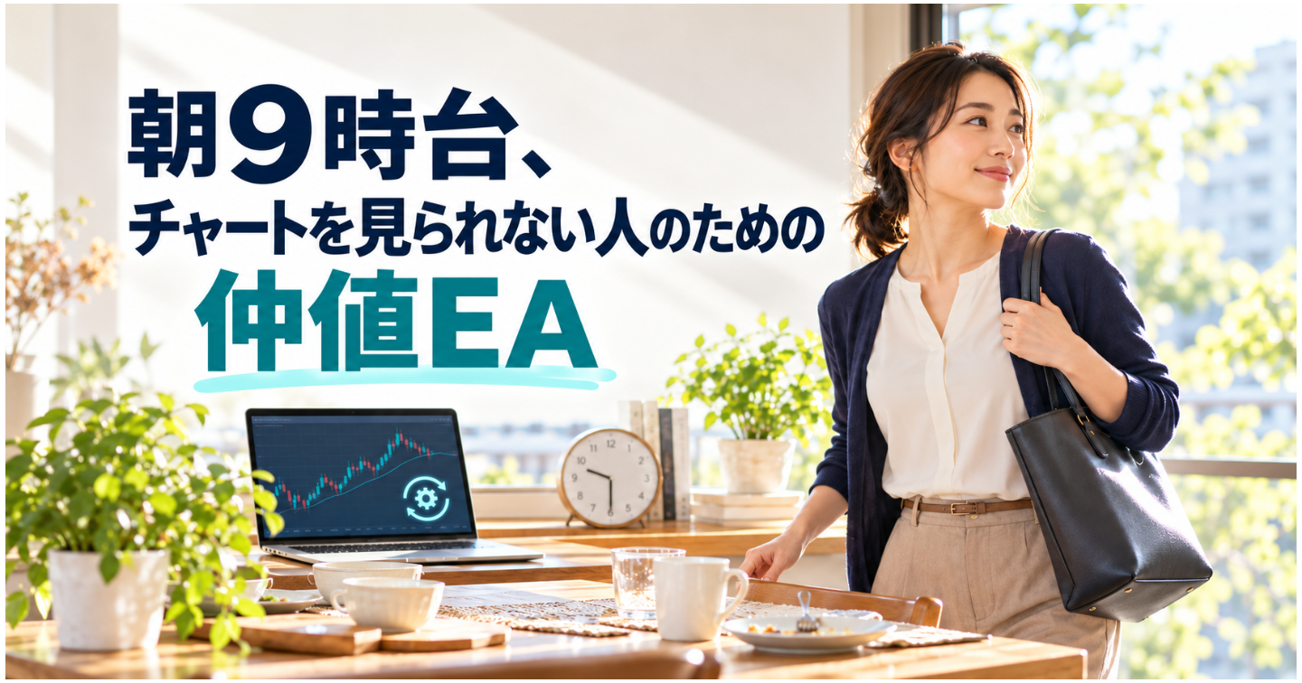 朝9時台、チャートを見られない人のための仲値EA