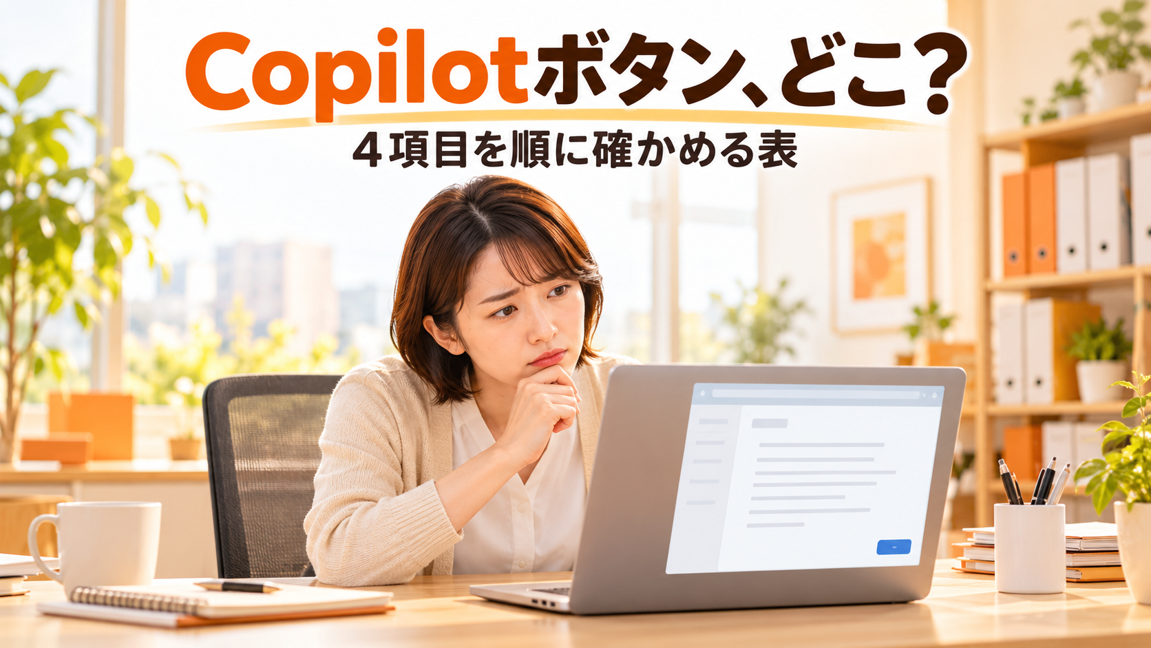 WordやExcelでCopilotのボタンが見当たらない？契約・更新・設定を順に確かめる表を作り、案内文をAIチャットで整えよう