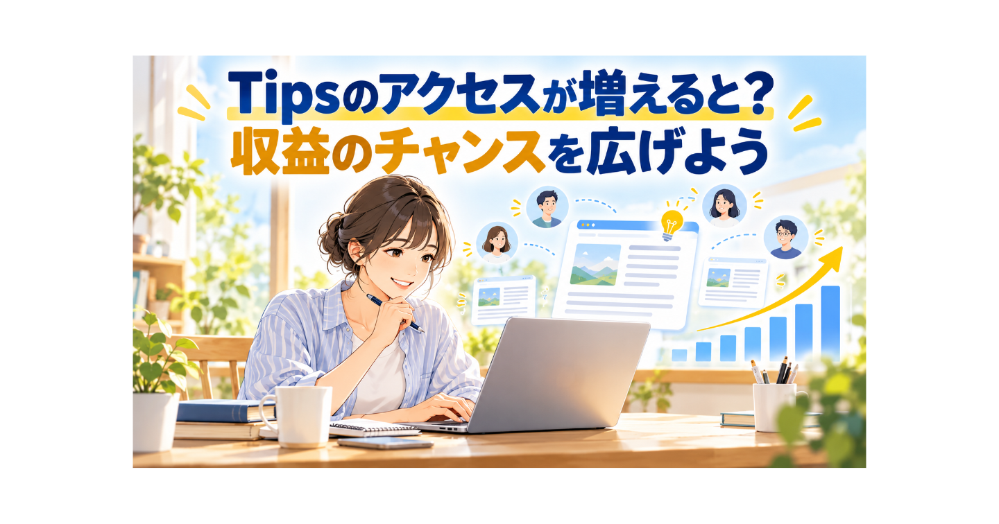Tipsのアクセスが増えると？