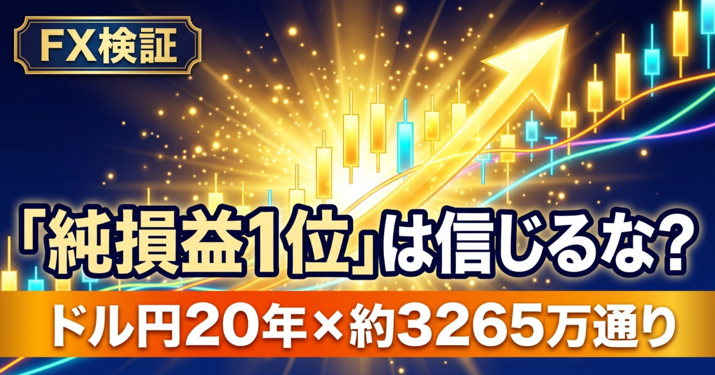 RSI逆張り、一番稼いだ設定を信じない理由。ドル円20年で半分以上が基準未達？