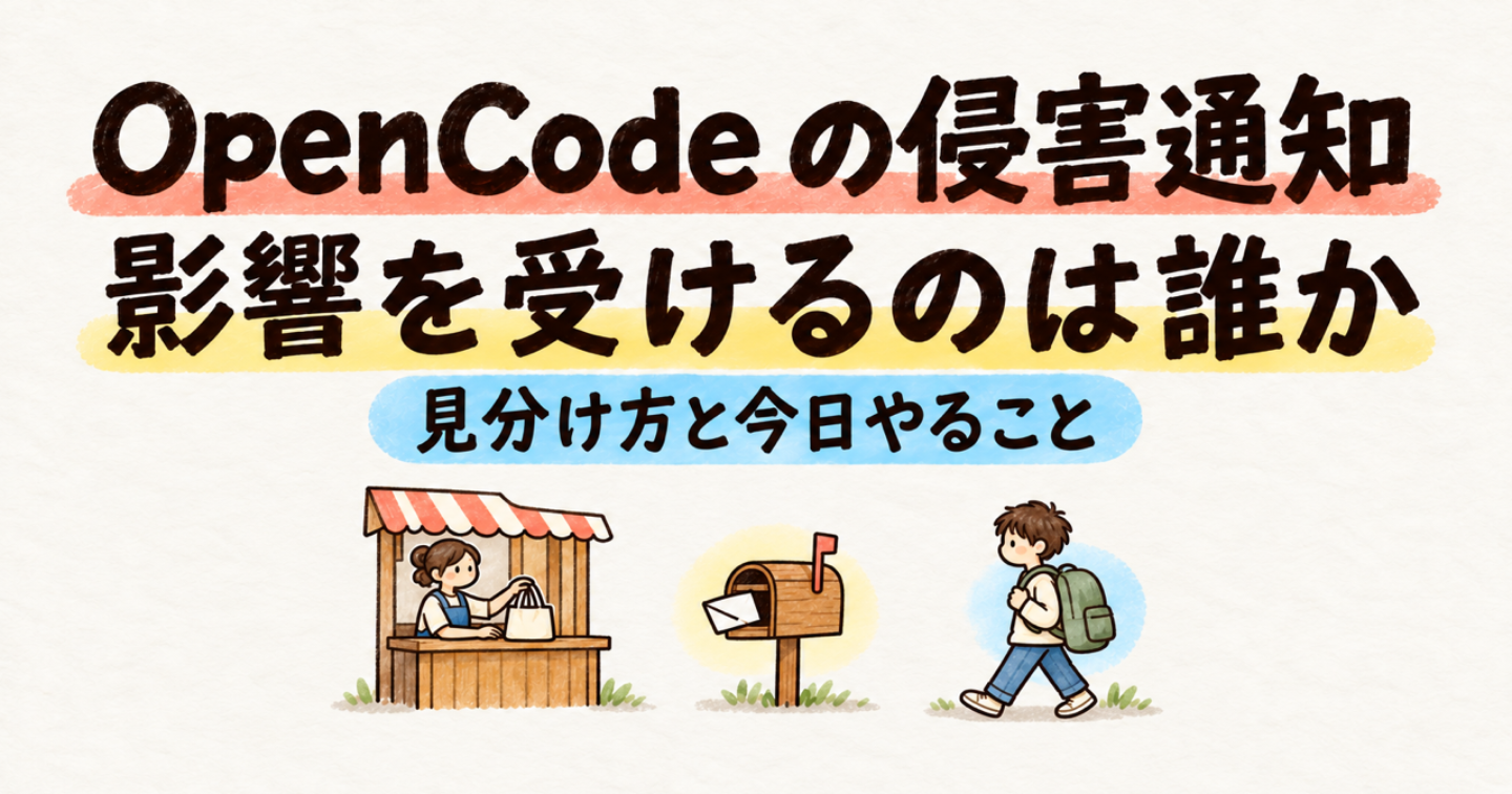 OpenCode が侵害を通知、Console に預けた API キーが漏れたおそれ：影響を受けるのは誰か、各社の画面で今日やること