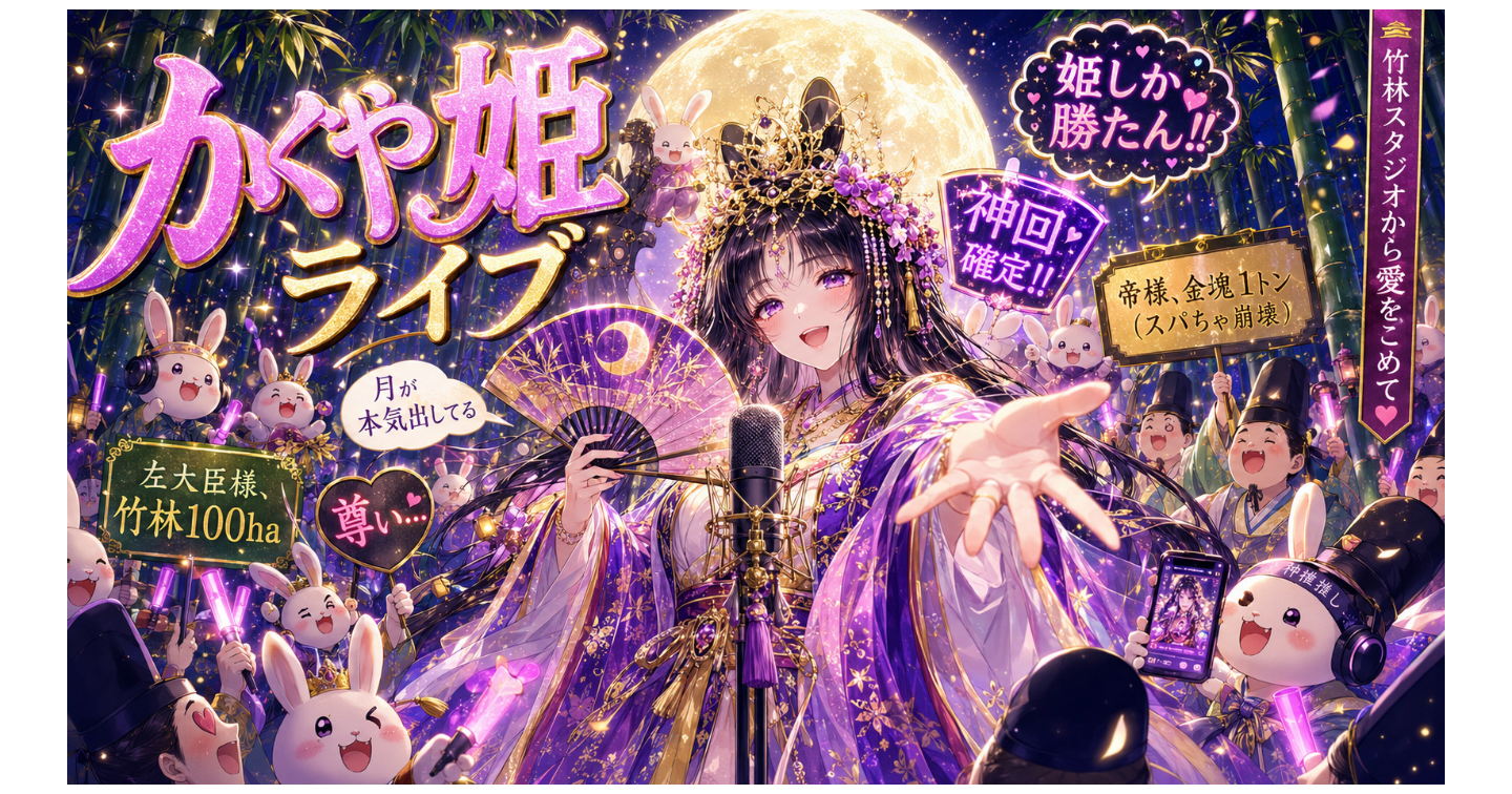 🎋かぐや姫💖の推し活革命 ～竹林スタジオ、スパチャ御殿の建設～