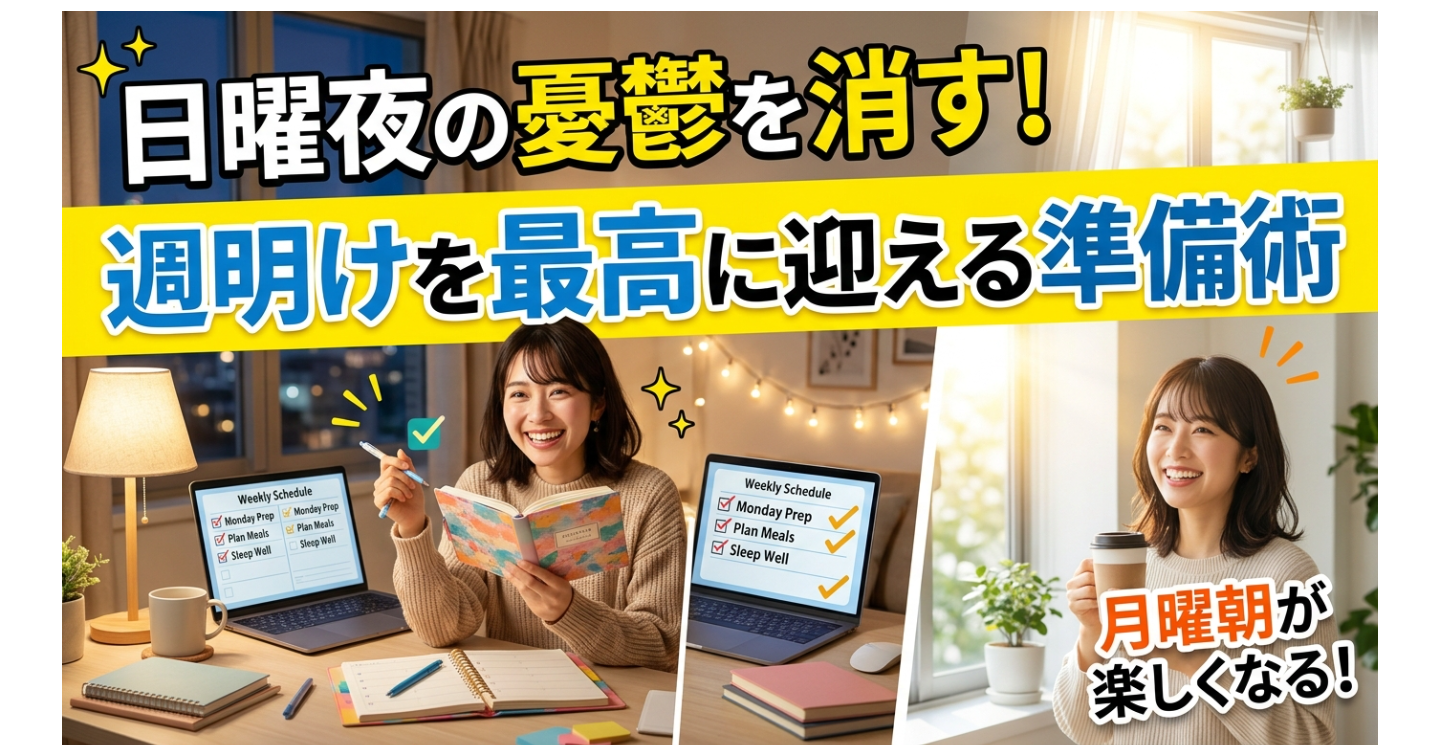 日曜夜の憂鬱を消す！週明けを最高に迎える準備術