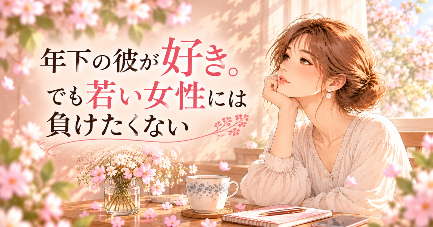 年下の彼が好き。でも若い女性には負けたくない