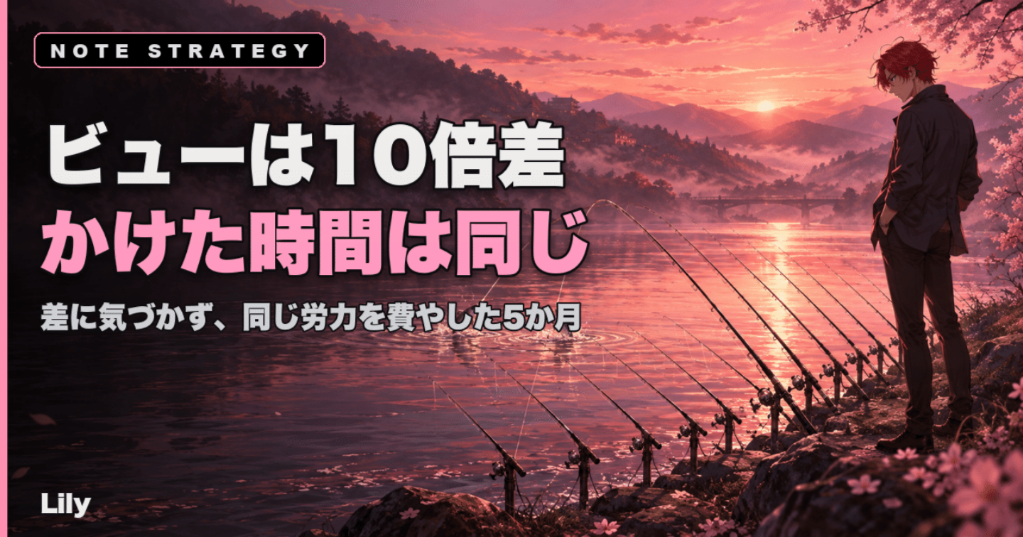 📊 ビューが10倍違う記事に、同じ1週間をかけていた——それを5か月繰り返した話