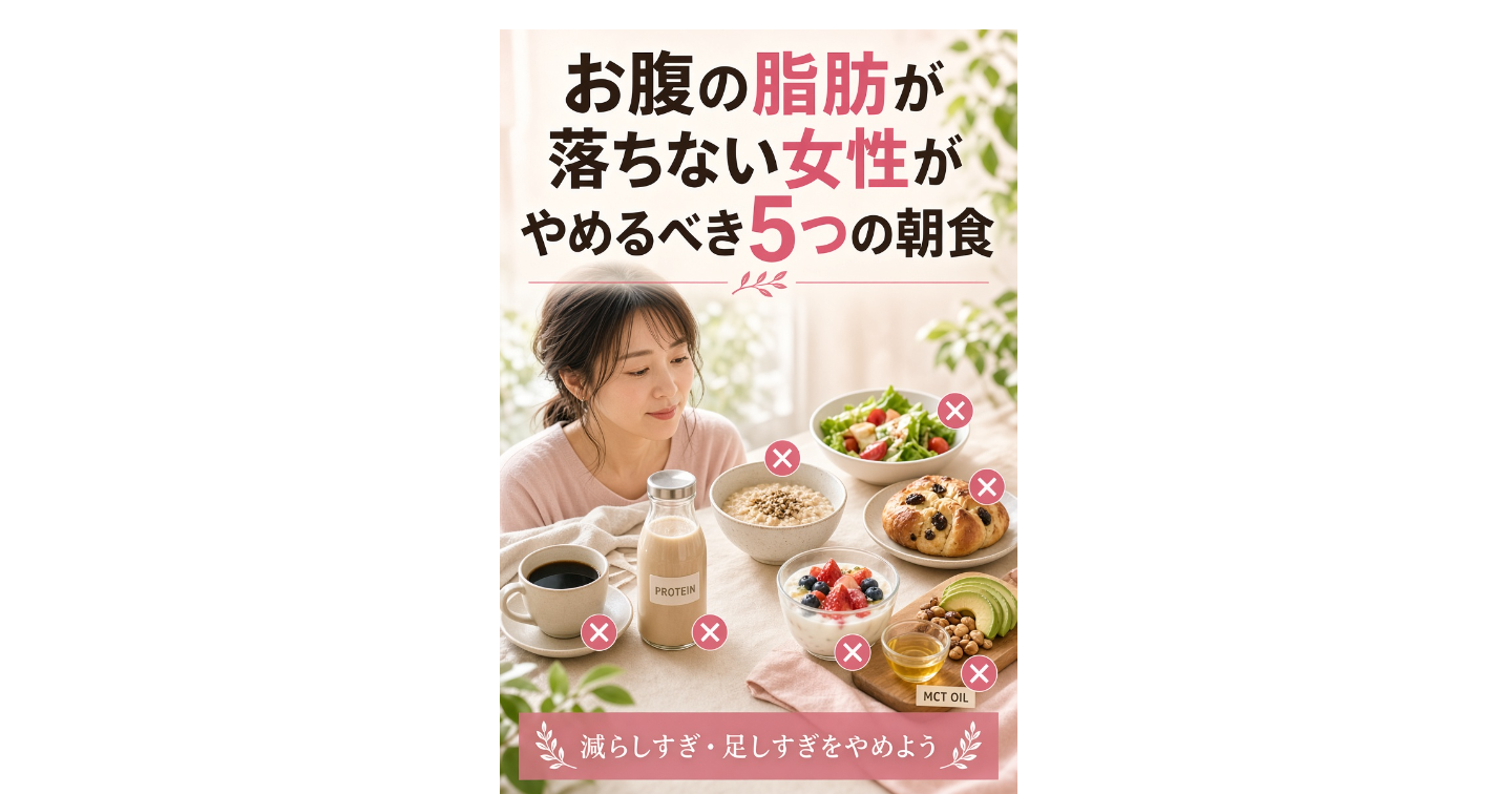 お腹の脂肪が落ちない女性がやめるべき5つの朝食